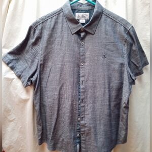 Original Penguin Men's Casual Blue Button Down Shirt
